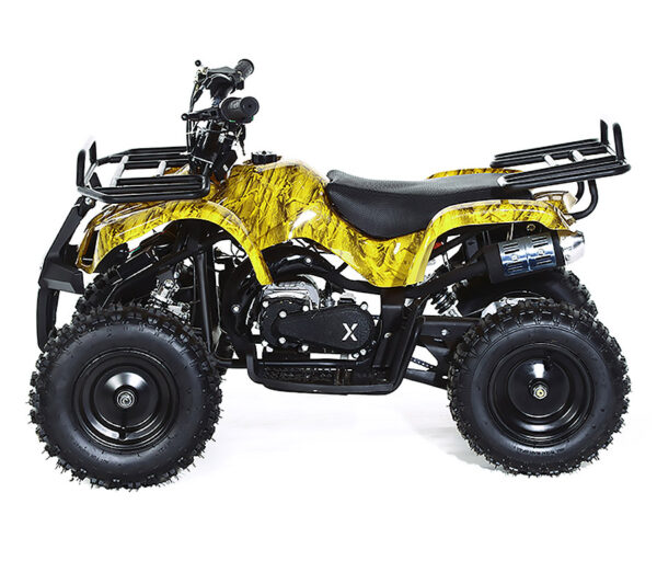 Детский квадроцикл Motax Mini Grizlik X-16 желтый камуфляж