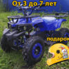 Электроквадроцикл motoland ATV E008 синий 1