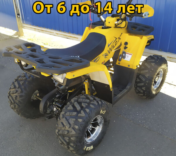 Квадроцикл MotoLand WILD x pro 125 желтый 4