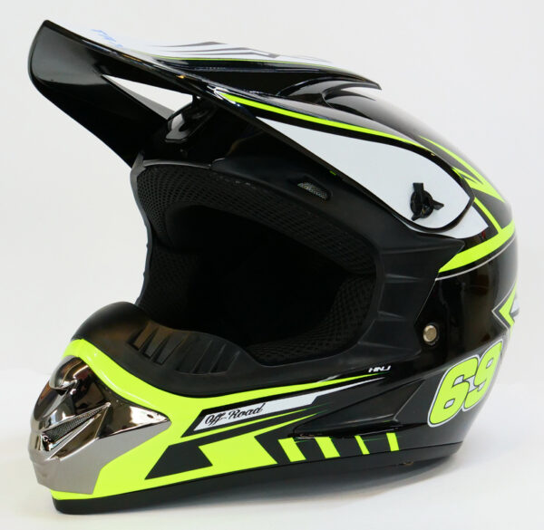 Шлем кроссовый MOTAX глянцево-черный-желтый (G3)